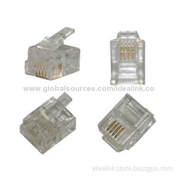 8P8C Modular Plugs, Meets Cat5e UTP Keystone Jack